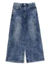 Monnalisa Cotton Jeans In Denim
