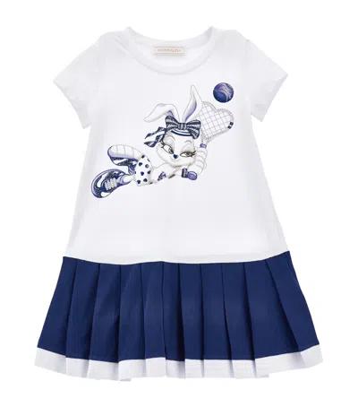 MONNALISA COTTON LOLA BUNNY DRESS