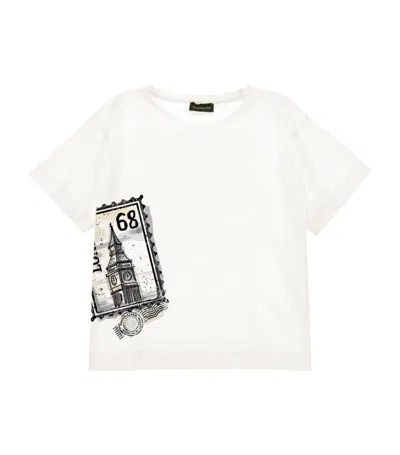 Monnalisa Kids' Cotton London T-shirt (4-14 Years) In White