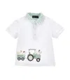 Monnalisa Cotton Printed Polo Shirt