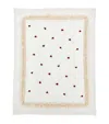 Monnalisa Cotton Rose Blanket In White