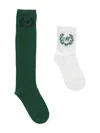 Monnalisa Cotton Socks Set In White