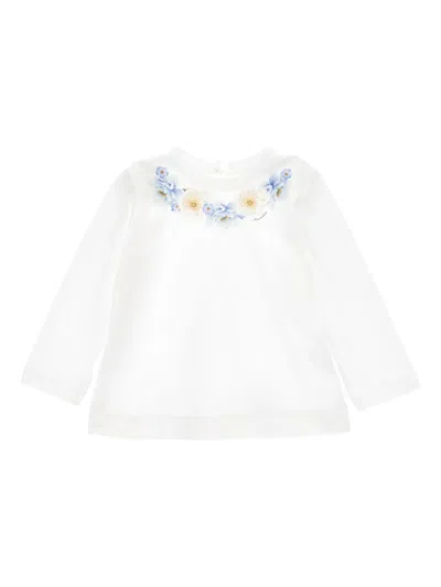 Monnalisa Babies' Klassisches T-shirt In White