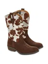 Monnalisa Texanische Stiefeletten Aus Ponyfell In Brown