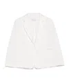 Monnalisa Crepe Blazer In White