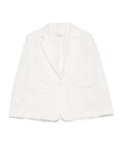 Monnalisa Crepe Blazer In White
