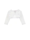 Monnalisa Rounded Cardigan In White