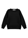 Monnalisa Crew-neck Knitted Sweater In Black