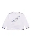 Monnalisa Cartoon-print Sweatshirt In White