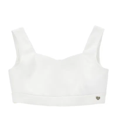 Monnalisa Kids' Crop Top In White