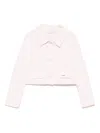 Monnalisa Cropped Blazer In Pink