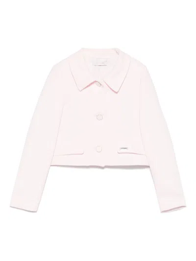 Monnalisa Kids' Cropped Blazer In Pink