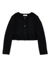Monnalisa Cropped Jacket In Black