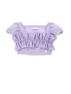 Monnalisa Cropped Jersey Top In Wisteria
