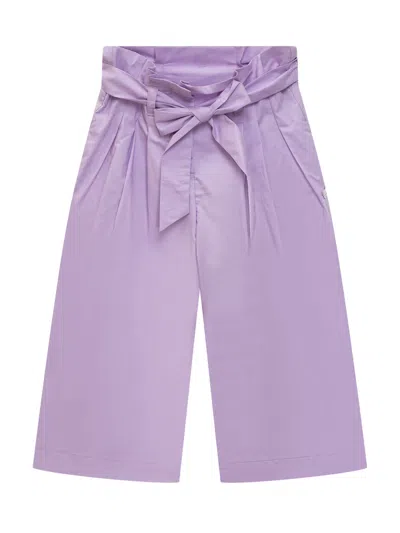Monnalisa Babies' Cropped Pants In Glicine