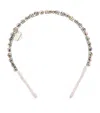 Monnalisa Rhinestone-embellished Headband In White