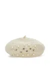 Monnalisa Crystal-embellished Beret In Neutral