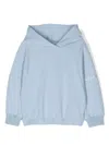 Monnalisa Crystal-embellished Jersey Hoodie In 蓝色