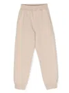 Monnalisa Crystal-embellished Track Pants In Neutrals
