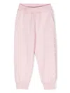 Monnalisa Crystal-embellished Track Pants In Pink