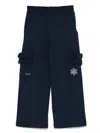 Monnalisa Crystal-embellished Trousers In Blue