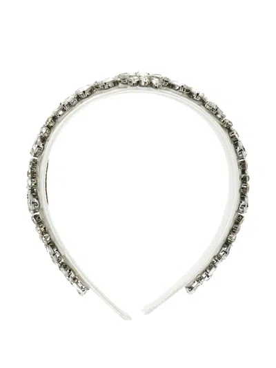 Monnalisa Kids' Crystal-embellished Headband In Multi