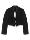 Monnalisa Cut Out-detail Blazer In Black