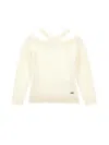 Monnalisa Halterneck Sweater In Neutral