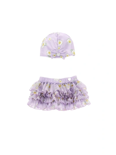 Monnalisa Kids'   Daisy Beach Set In Wisteria