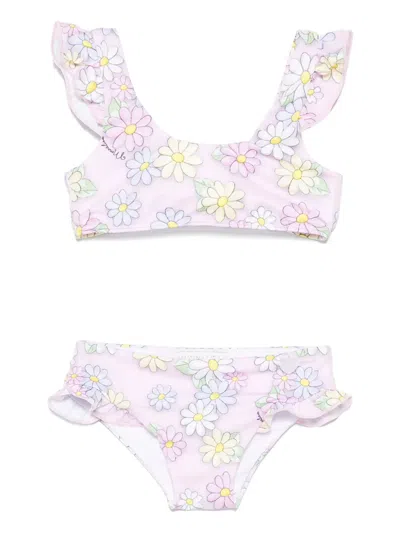 Monnalisa Babies' Daisy Bikini In Pink
