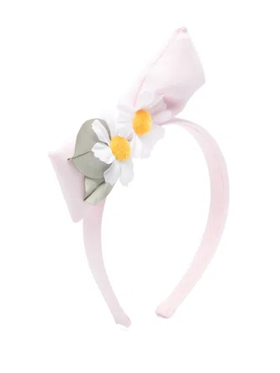 Monnalisa Kids' Daisy Headband In Pink
