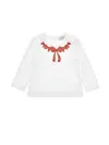 Monnalisa Decorative Bows T-shirt In White