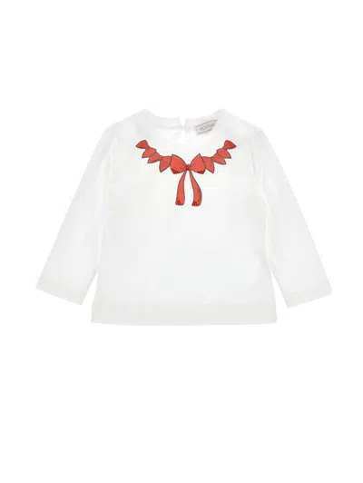 Monnalisa Babies'   Decorative Bows T-shirt In White
