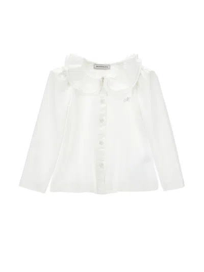 MONNALISA MONNALISA  DECORATIVE COLLAR SHIRT