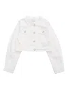 Monnalisa Coat  Kids Color Yellow Cream In White