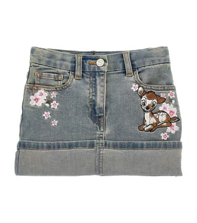 MONNALISA DENIM MINI SKIRT