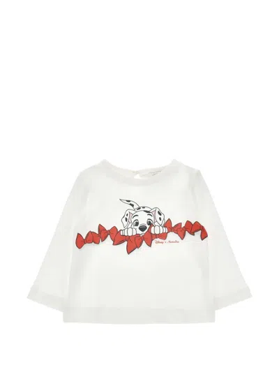 Monnalisa Baby Girls Disney 101 Dalmations T-shirt In White