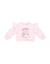 Monnalisa Disney Newborn Girl Sweatshirt Pink Size 3 Cotton, Elastane In Pink