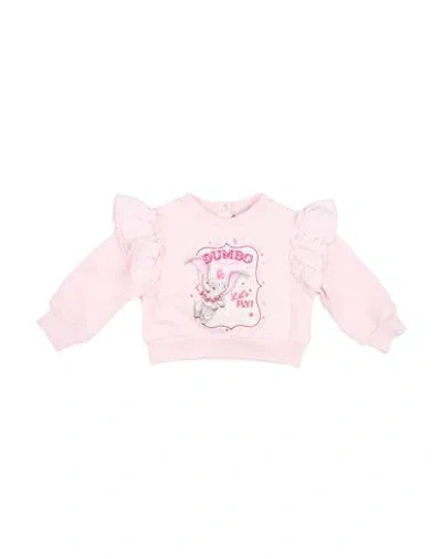 Monnalisa Babies'  Disney Newborn Girl Sweatshirt Pink Size 3 Cotton, Elastane