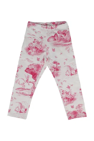 Monnalisa Disney Print Track Pants In White