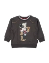Monnalisa Disney Toddler Boy Sweatshirt Dark Brown Size 6 Cotton, Elastane In Brown