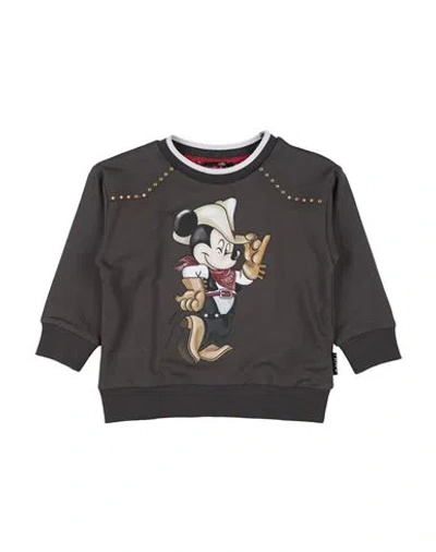 Monnalisa Babies'  Disney Toddler Boy Sweatshirt Dark Brown Size 6 Cotton, Elastane