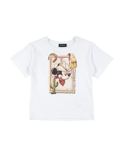Monnalisa Babies'  Disney Toddler Boy T-shirt White Size 6 Cotton