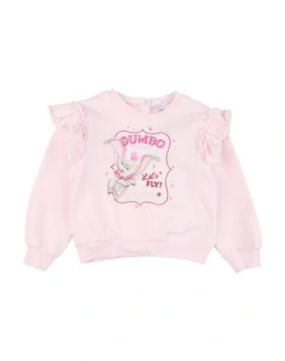 Monnalisa Babies'  Disney Toddler Girl Sweatshirt Pink Size 3 Cotton, Elastane