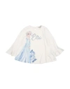 Monnalisa Disney Toddler Girl T-shirt White Size 7 Cotton In White