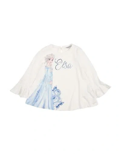 Monnalisa Babies'  Disney Toddler Girl T-shirt White Size 7 Cotton