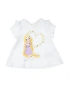 Monnalisa Disney X  Newborn Girl T-shirt White Size 3 Cotton In White