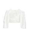 Monnalisa Dorothy Mikado Jacket In Cream