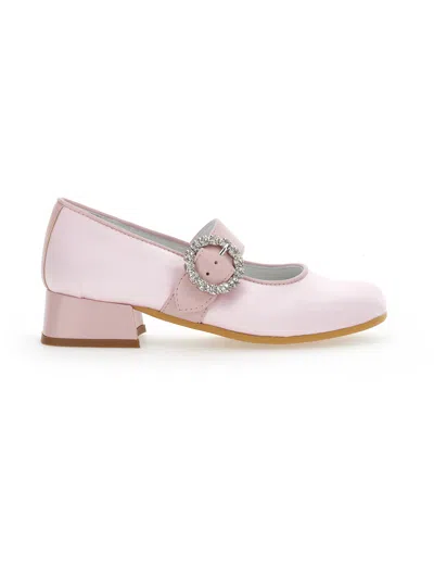 Monnalisa Kids' Dorothy-schuhe Mit Schmuckschnalle In Pink