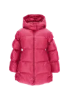 Monnalisa Polyester Down Jacket In Pink